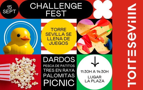 TORRE SEVILLA celebra este domingo un ‘Challenge Fest’ con juegos clásicos de feria